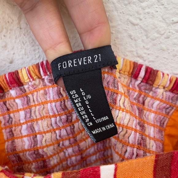 Forever 21 bohemian summer linen crop top - Picture 4 of 4